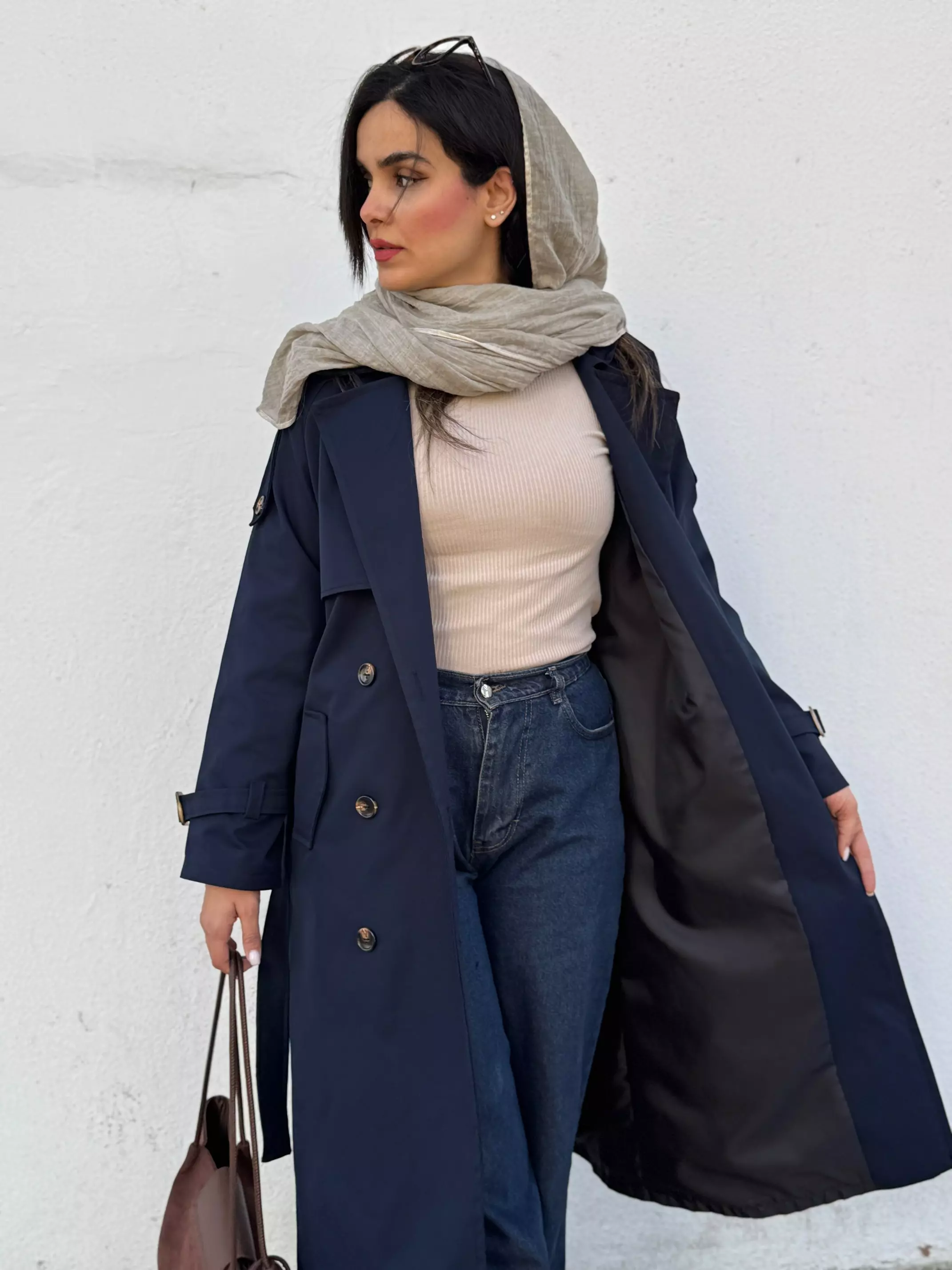 ترنچ کت بارانی آستردار شیدا